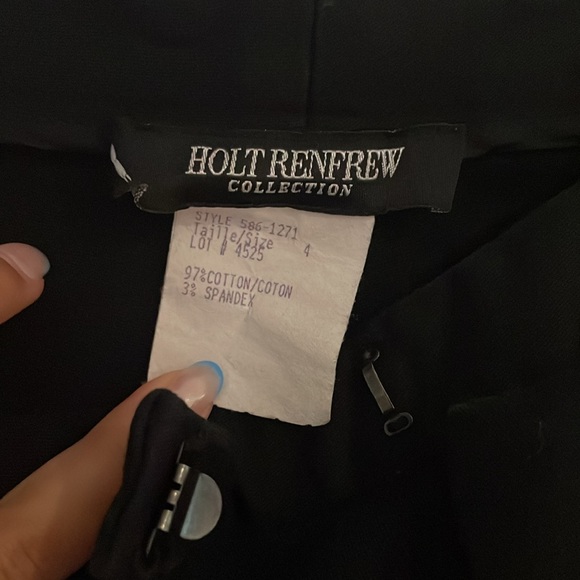 Holt Renfrew Black Pants - Picture 2 of 3